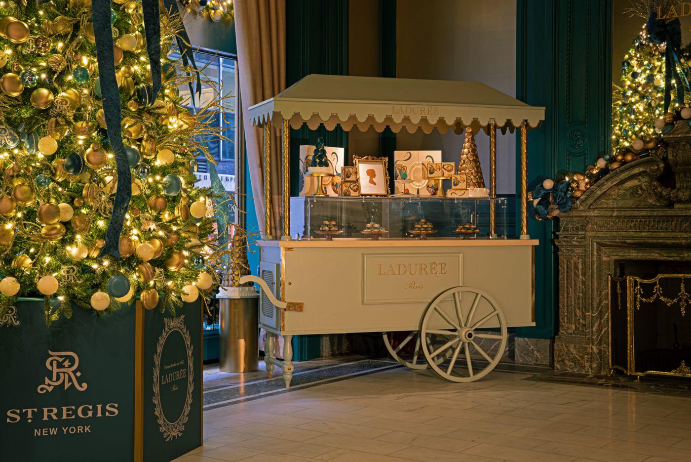 Holiday Activities gallery image for Ladurée Holiday Macaron Cart